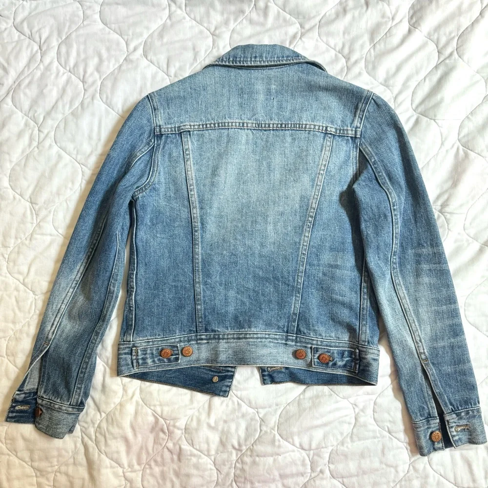 J. Crew ~ Classic Indigo Dark Denim Jean Jacket! - Picture 13 of 15